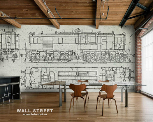 Фотообои в интерьере артикул Induction 19, ИНДУКЦИЯ / INDUCTION, Wall street Фотообои в интерьере артикул Induction 19, ИНДУКЦИЯ / INDUCTION, Wall street