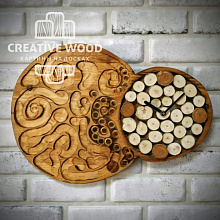 Панно в стиле Фэнтези Creative Wood Часы 15