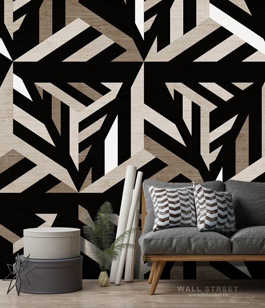 Фотообои в интерьере артикул Geometry 1, GEOMETRY, Wall street Фотообои в интерьере артикул Geometry 1, GEOMETRY, Wall street