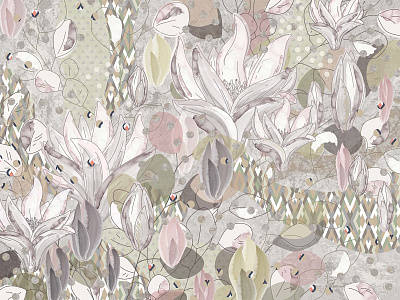 Фотообои Pattern Flower 10, PATTERN FLOWER, Wall street